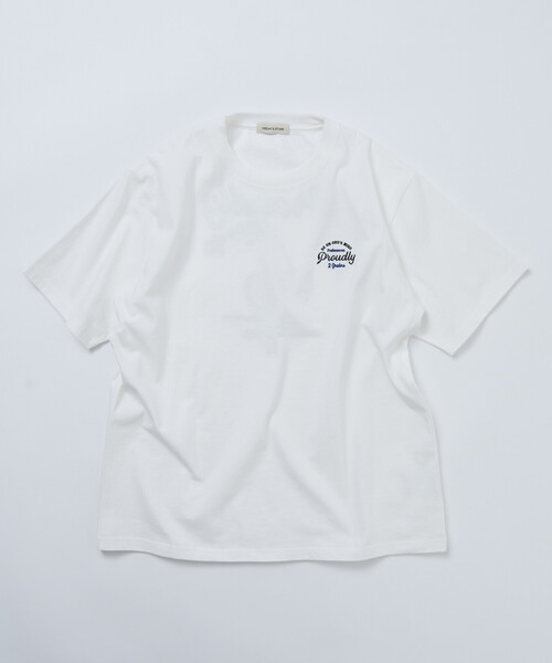 FREAK'S STORE(フリークスストア)の「限定展開 リラックスフィット デザインバック刺繍 クルーネック Tシャツ / Cherry / リンガー(Tシャツ/カットソー・メンズ・ナチュラル/チャコールグレー/ホワイト・X-LARGE/LARGE/MEDIUM)」の10枚目の写真