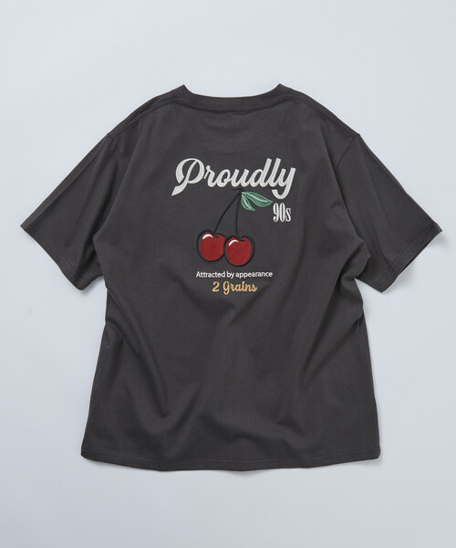 FREAK'S STORE(フリークスストア)の「限定展開 リラックスフィット デザインバック刺繍 クルーネック Tシャツ / Cherry / リンガー(Tシャツ/カットソー・メンズ・ナチュラル/チャコールグレー/ホワイト・X-LARGE/LARGE/MEDIUM)」の18枚目の写真
