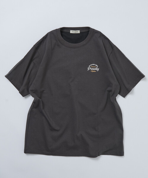 FREAK'S STORE(フリークスストア)の「限定展開 リラックスフィット デザインバック刺繍 クルーネック Tシャツ / Cherry / リンガー(Tシャツ/カットソー・メンズ・ナチュラル/チャコールグレー/ホワイト・X-LARGE/LARGE/MEDIUM)」の20枚目の写真