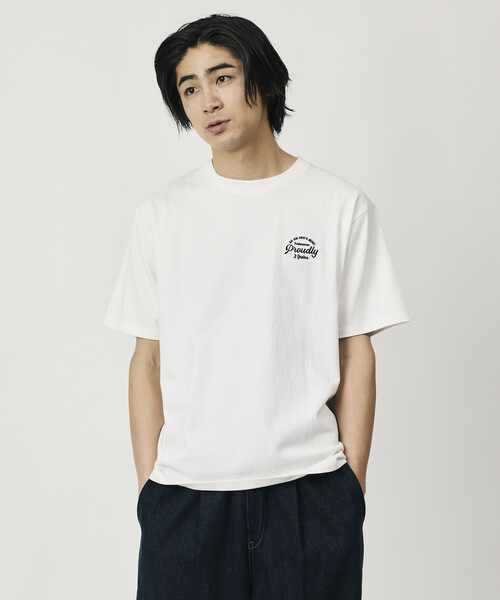 FREAK'S STORE(フリークスストア)の「限定展開 リラックスフィット デザインバック刺繍 クルーネック Tシャツ / Cherry / リンガー(Tシャツ/カットソー・メンズ・ナチュラル/チャコールグレー/ホワイト・X-LARGE/LARGE/MEDIUM)」の21枚目の写真