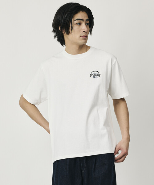 FREAK'S STORE(フリークスストア)の「限定展開 リラックスフィット デザインバック刺繍 クルーネック Tシャツ / Cherry / リンガー(Tシャツ/カットソー・メンズ・ナチュラル/チャコールグレー/ホワイト・X-LARGE/LARGE/MEDIUM)」の22枚目の写真