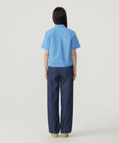 COVERNAT WOMAN（カバーナットウーマン）の「ウーマンクローバーハートハーフシャツブルー（シャツ/ブラウス・レディース・その他・WS/WM）」の9枚目の写真