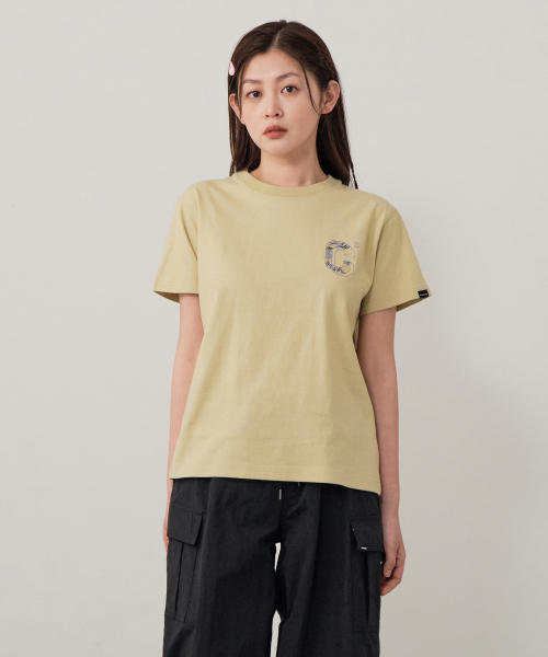 COVERNAT WOMAN(カバーナットウーマン)の「ウーマンスティッチCロゴTシャツライム(Tシャツ/カットソー・レディース・その他・WS/WM)」の1枚目の写真