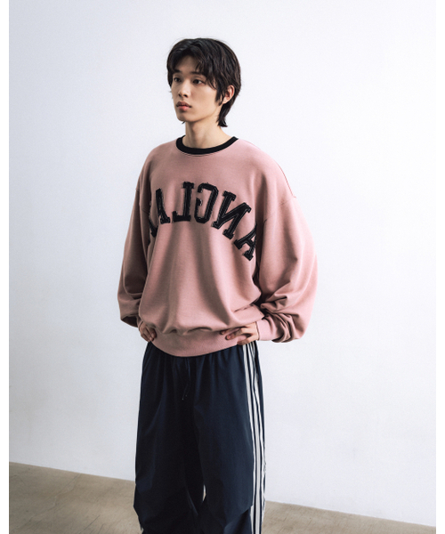 ANGLAN（アングラン）の「Palette Applique Sweat Shirt - Pink（スウェット・メンズ・その他・ONE SIZE）」の5枚目の写真