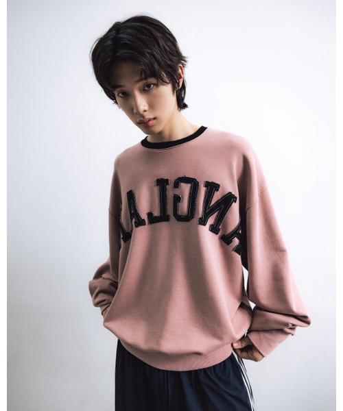 ANGLAN（アングラン）の「Palette Applique Sweat Shirt - Pink（スウェット・メンズ・その他・ONE SIZE）」の6枚目の写真