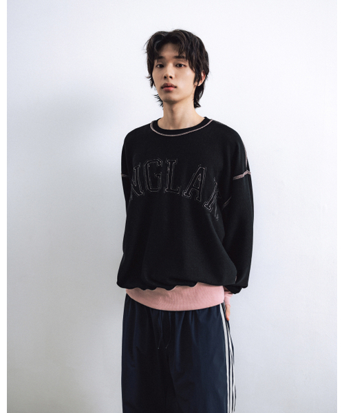 ANGLAN（アングラン）の「Palette Applique Sweat Shirt - Pink（スウェット・メンズ・その他・ONE SIZE）」の7枚目の写真