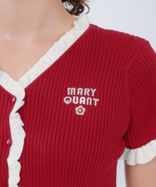 MARY QUANT(マリークワント)の「リブフリル カーディガン(カーディガン/ボレロ・レディース・レッド/ホワイト/グレー/ブラック・M)」の22枚目の写真