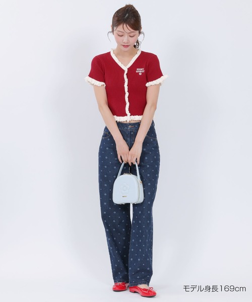 MARY QUANT(マリークワント)の「リブフリル カーディガン(カーディガン/ボレロ・レディース・レッド/ホワイト/グレー/ブラック・M)」の11枚目の写真