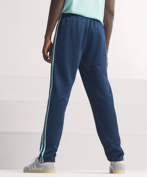 adidasアディダストラックパンツジャージ紺ネイビー水色ラインズボンワイド希少 adidas Originals アディダス オリジナルス ファイヤーバード バッジ
