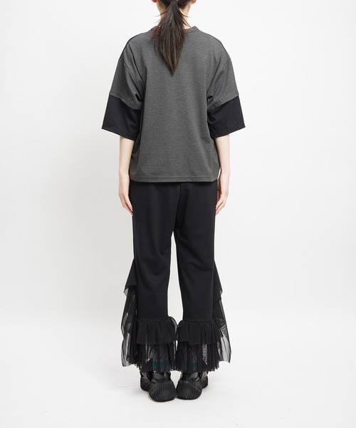 gomme(ゴム)の「ヘムフリルポンチパンツ(その他パンツ・レディース・ブラック・MEDIUM)」の17枚目の写真