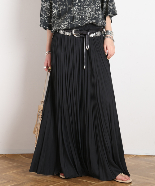 AP STUDIO(エーピーストゥディオ)の「プリーツスカート(スカート・レディース・スミクロ/ブラウン/タン・36/38)」の12枚目の写真