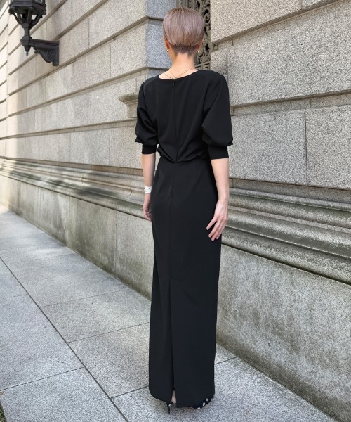 JENNE(ジェンヌ)の「カットソーIラインワンピース(ワンピース・レディース・ネイビー/ブラック・SMALL/MEDIUM/LARGE)」の5枚目の写真