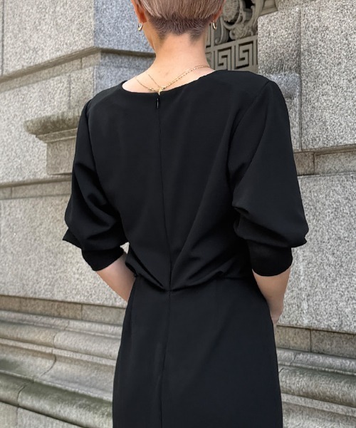 JENNE(ジェンヌ)の「カットソーIラインワンピース(ワンピース・レディース・ネイビー/ブラック・SMALL/MEDIUM/LARGE)」の10枚目の写真