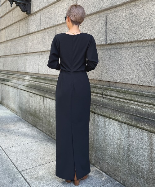 JENNE(ジェンヌ)の「カットソーIラインワンピース(ワンピース・レディース・ネイビー/ブラック・SMALL/MEDIUM/LARGE)」の15枚目の写真