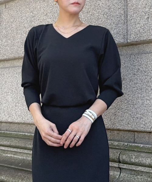 JENNE(ジェンヌ)の「カットソーIラインワンピース(ワンピース・レディース・ネイビー/ブラック・SMALL/MEDIUM/LARGE)」の16枚目の写真