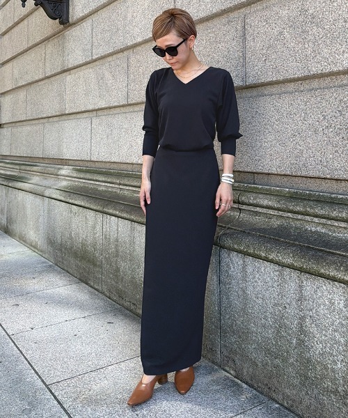JENNE(ジェンヌ)の「カットソーIラインワンピース(ワンピース・レディース・ネイビー/ブラック・SMALL/MEDIUM/LARGE)」の18枚目の写真