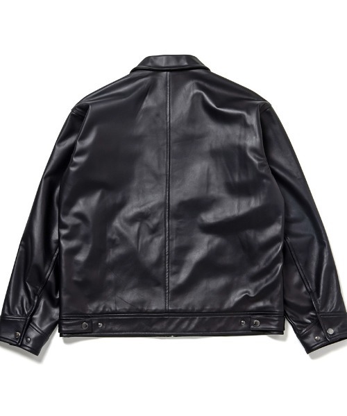430(フォーサーティ)の「mj11490- LEATHER TRACKER JACKET レザージャケット(26-074)(ブルゾン・メンズ・ブラック・3/2/1/0)」の15枚目の写真