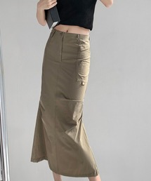パンツ風ハイウエストマーメイドスカート