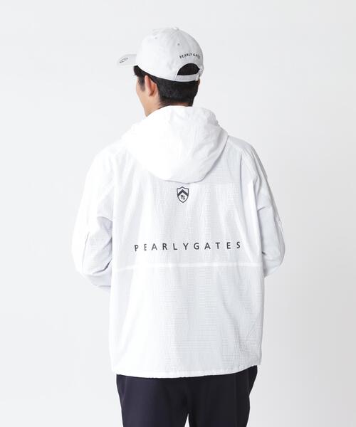 PEARLY GATES（パーリーゲイツ）の「【PEARLY GATES】サンベールUV遮熱サッカーフーディブルゾン（ブルゾン・メンズ・ホワイト/ネイビー・LARGE/X-LARGE/MEDIUM）」の10枚目の写真