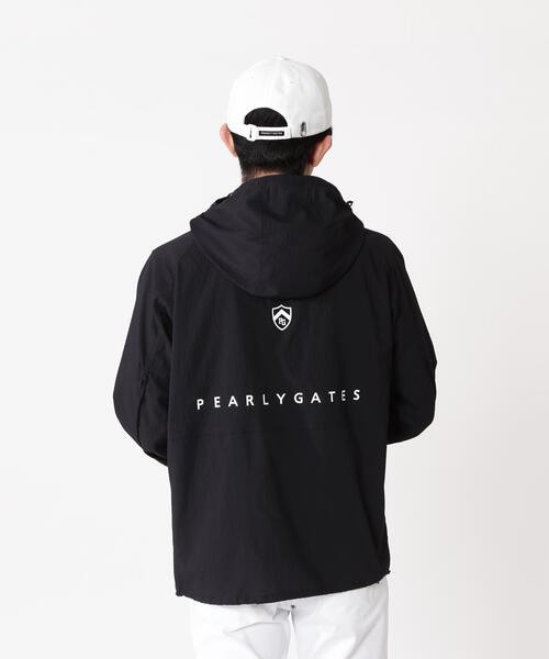 PEARLY GATES（パーリーゲイツ）の「【PEARLY GATES】サンベールUV遮熱サッカーフーディブルゾン（ブルゾン・メンズ・ホワイト/ネイビー・LARGE/X-LARGE/MEDIUM）」の4枚目の写真