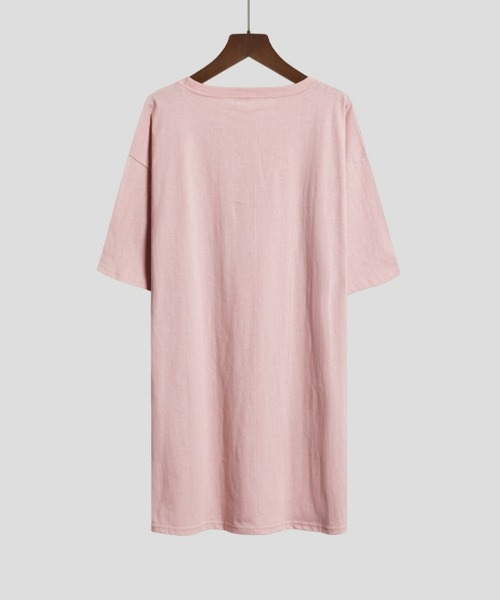 SEU(エスイーユー)の「UVカット ・接触冷感 チュニックTシャツ サイドスリット 【オフィスカジュアル】【きれいめカジュアル】 レディース韓国風(Tシャツ/カットソー・レディース・ホワイト/ピンク/ブラック/ベージュ/ミント/グレー・フリー)」の8枚目の写真