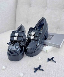 MA*RS（アメーバーマーズ）の「ビジューダブルりぼんハイローファー（ローファー）」