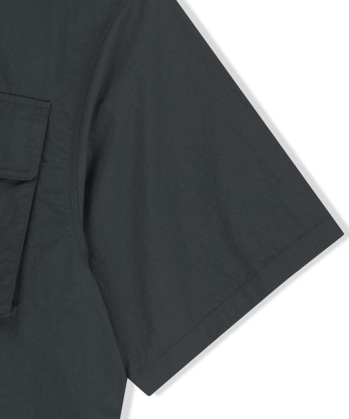 BROWNBREATH（ブラウンブレス）の「NYLON WORK SHIRTS - CHARCOAL（シャツ/ブラウス・レディース・その他・SMALL/MEDIUM/LARGE/X-LARGE）」の5枚目の写真