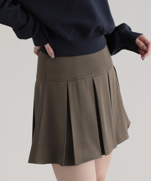 nouvellemoi（ヌーベルモイ）の「プリーツミニショートパンツ（その他パンツ・レディース・ブラウン/グレイッシュベージュ/ブラック/グレー・S/M/L）」の9枚目の写真