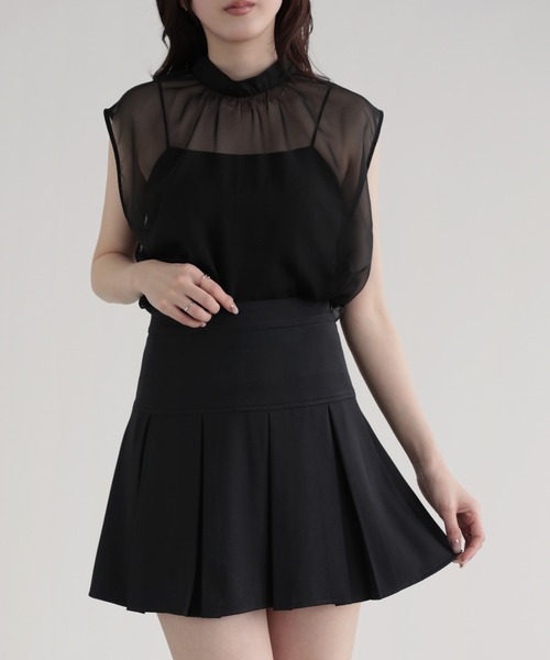 nouvellemoi（ヌーベルモイ）の「プリーツミニショートパンツ（その他パンツ・レディース・ブラウン/グレイッシュベージュ/ブラック/グレー・S/M/L）」の14枚目の写真