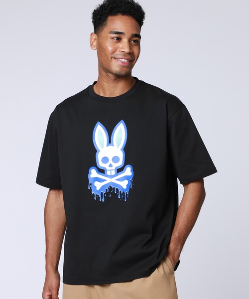 Psycho Bunny(サイコバニー)の「ドロッシーBUNNY プリントTシャツ(Tシャツ/カットソー・メンズ・ホワイト/ブラック・X-LARGE/LARGE/MEDIUM/SMALL)」の2枚目の写真