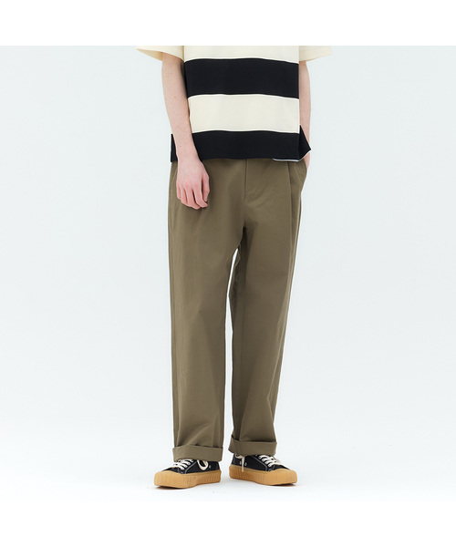 MINDBRIDGE(マインドブリッジ)の「リラックスフィットワンタックパンツ - 3カラー MYPT3151(その他パンツ・メンズ・ベージュ/ダークグレー/カーキ・34/32/30/29/36)」の3枚目の写真