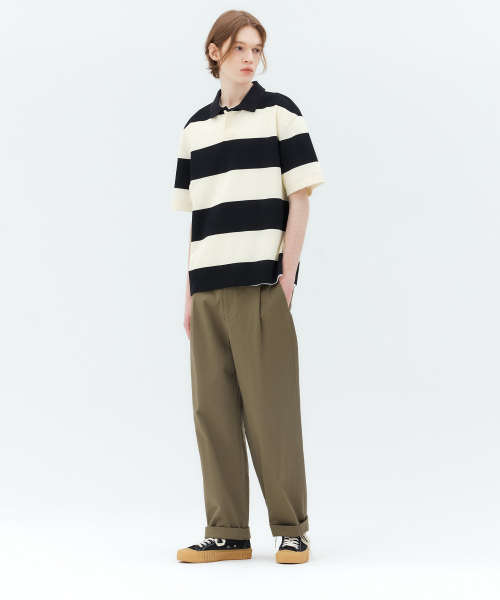 MINDBRIDGE(マインドブリッジ)の「リラックスフィットワンタックパンツ - 3カラー MYPT3151(その他パンツ・メンズ・ベージュ/ダークグレー/カーキ・34/32/30/29/36)」の4枚目の写真