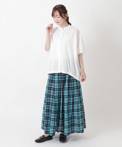 one'sterrace(ワンズテラス)の「コットン ドルマンスリーブ ワイドシャツ(シャツ/ブラウス・レディース・ブラック系8/その他/アイボリー系8・02)」の8枚目の写真