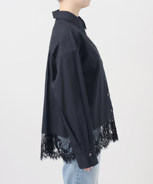 Spick & Span(スピックアンドスパン)の「《新色有り / 追加》レースタイプライターシャツ(シャツ/ブラウス・レディース・ホワイト/ネイビー/その他11・FREE)」の11枚目の写真