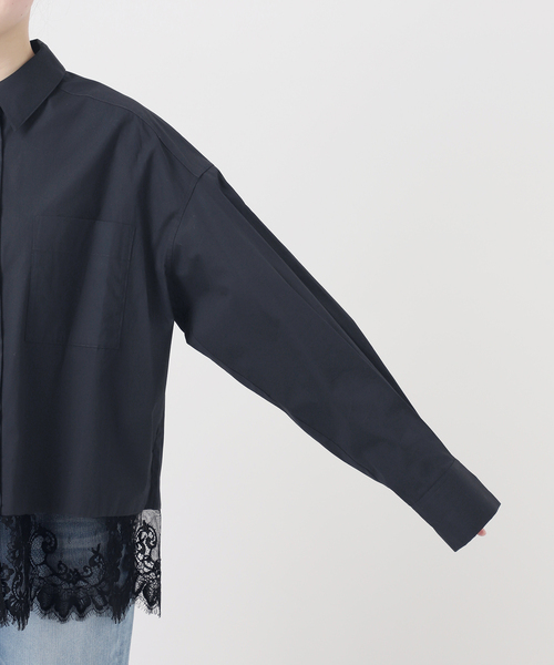 Spick & Span(スピックアンドスパン)の「《新色有り / 追加》レースタイプライターシャツ(シャツ/ブラウス・レディース・ホワイト/ネイビー/その他11・FREE)」の12枚目の写真