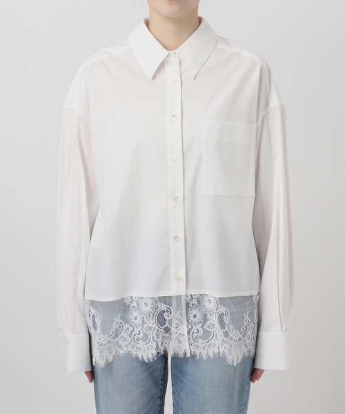 Spick & Span(スピックアンドスパン)の「《新色有り / 追加》レースタイプライターシャツ(シャツ/ブラウス・レディース・ホワイト/ネイビー/その他11・FREE)」の16枚目の写真