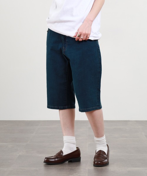 HANES(ヘインズ)の「HANES ストレッチデニム6ポケット ショートパンツ(デニムパンツ・メンズ・ネイビー/ブルー/サックスブルー・S/M/L/LL)」の9枚目の写真
