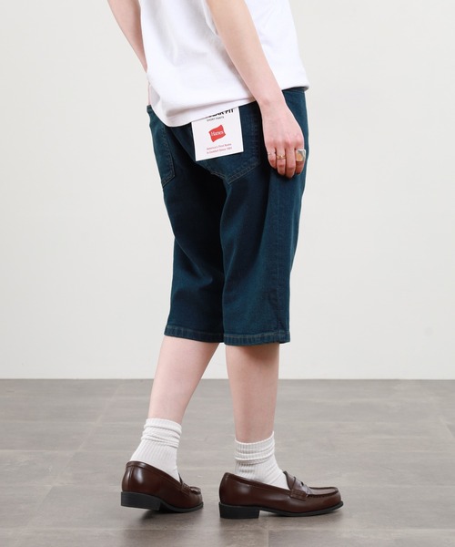 HANES(ヘインズ)の「HANES ストレッチデニム6ポケット ショートパンツ(デニムパンツ・メンズ・ネイビー/ブルー/サックスブルー・S/M/L/LL)」の8枚目の写真