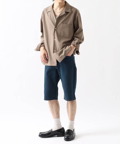 HANES(ヘインズ)の「HANES ストレッチデニム6ポケット ショートパンツ(デニムパンツ・メンズ・ネイビー/ブルー/サックスブルー・S/M/L/LL)」の12枚目の写真
