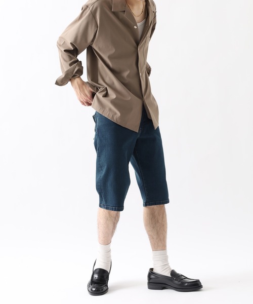 HANES(ヘインズ)の「HANES ストレッチデニム6ポケット ショートパンツ(デニムパンツ・メンズ・ネイビー/ブルー/サックスブルー・S/M/L/LL)」の11枚目の写真
