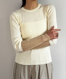 LINEN TOUCH RANDOM RIB PO(リネンタッチランダムリブプルオーバー)