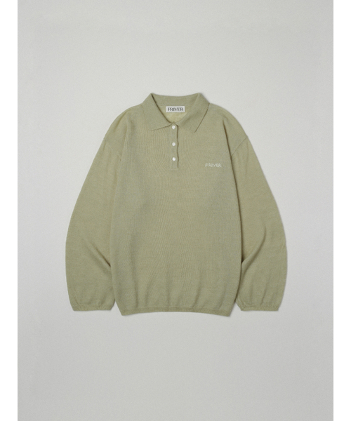 FRIVER07（フリバー07）の「Loose fit collar wool knit [FRSP05NT01]_Olive（ニット/セーター・レディース・オリーブ・FREE）」の2枚目の写真