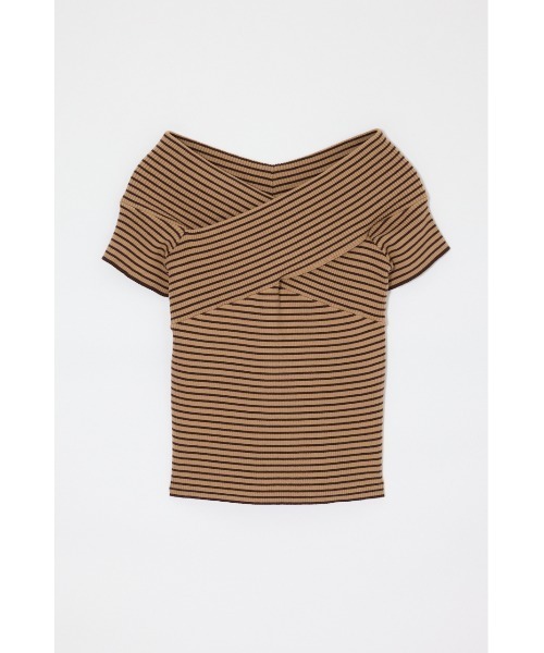 MOUSSY(マウジー)の「CROSS OFF SHOULDER トップス(ニット/セーター・レディース・オフホワイト/ベージュ系その他/レッド/ブラック・FREE)」の17枚目の写真