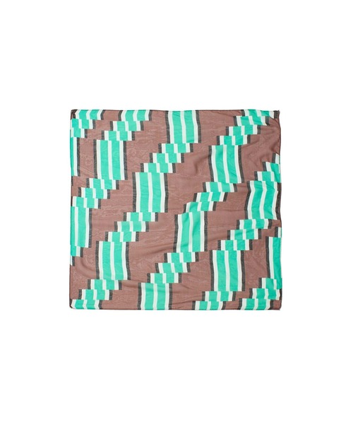 SUBLIME(サブライム)の「(SUBLIME)PATTERN BIG SCARF(バンダナ/スカーフ・レディース・ホワイト/グレー/ブラウン/ブルー・ONE SIZE)」の15枚目の写真