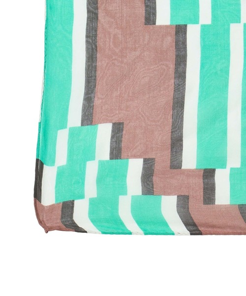 SUBLIME(サブライム)の「(SUBLIME)PATTERN BIG SCARF(バンダナ/スカーフ・レディース・ホワイト/グレー/ブラウン/ブルー・ONE SIZE)」の17枚目の写真