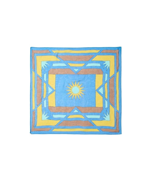 SUBLIME(サブライム)の「(SUBLIME)PATTERN BIG SCARF(バンダナ/スカーフ・レディース・ホワイト/グレー/ブラウン/ブルー・ONE SIZE)」の19枚目の写真