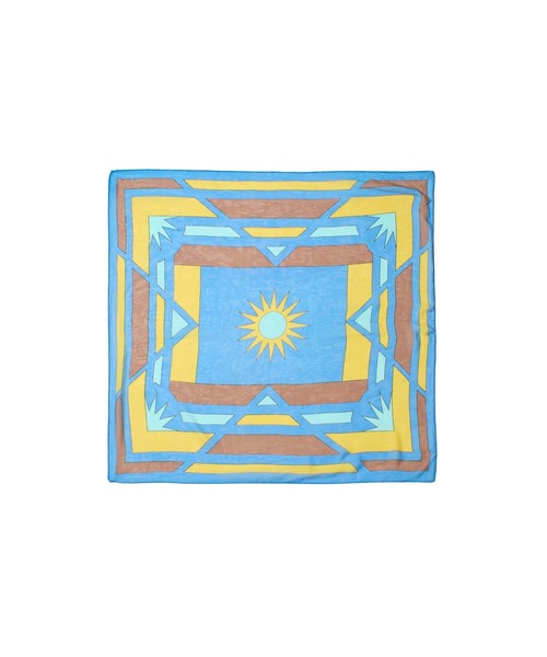 SUBLIME(サブライム)の「(SUBLIME)PATTERN BIG SCARF(バンダナ/スカーフ・レディース・ホワイト/グレー/ブラウン/ブルー・ONE SIZE)」の20枚目の写真