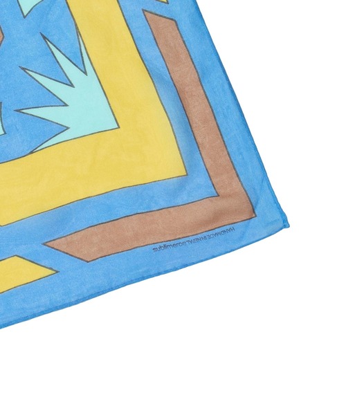 SUBLIME(サブライム)の「(SUBLIME)PATTERN BIG SCARF(バンダナ/スカーフ・レディース・ホワイト/グレー/ブラウン/ブルー・ONE SIZE)」の21枚目の写真