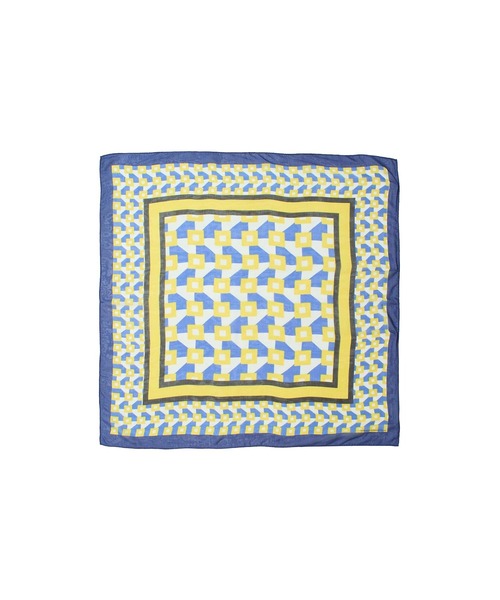SUBLIME(サブライム)の「(SUBLIME)PATTERN BIG SCARF(バンダナ/スカーフ・レディース・ホワイト/グレー/ブラウン/ブルー・ONE SIZE)」の6枚目の写真