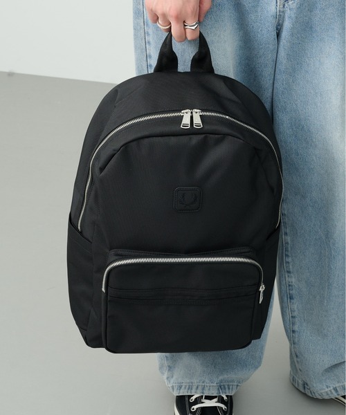 FRED PERRY(フレッドペリー)の「【FRED PERRY】BALLISTIC BACKPACK L3344(バックパック/リュック・メンズ・ブラック・FREE)」の2枚目の写真